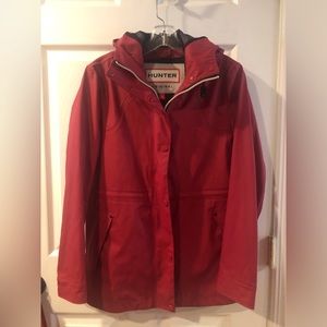 Red Hunter Rain Coat EUC Size XS